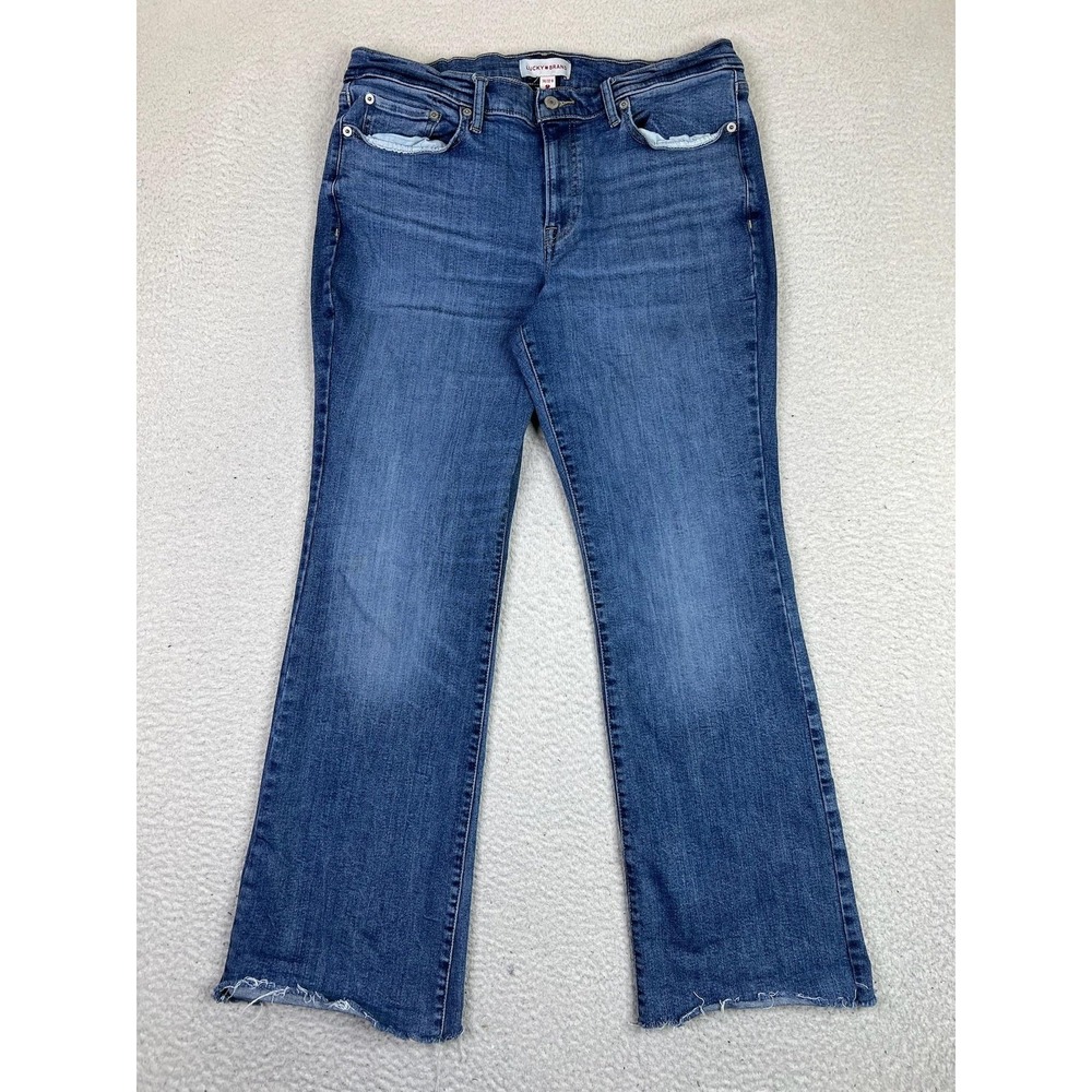 Lucky Brand Sweet Mid Rise Bootcut Jeans Womens 14/32R Blue Stretch Denim